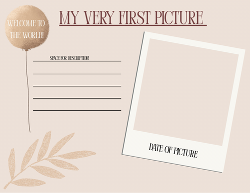 6 Month Baby keepsake Book - Digital download